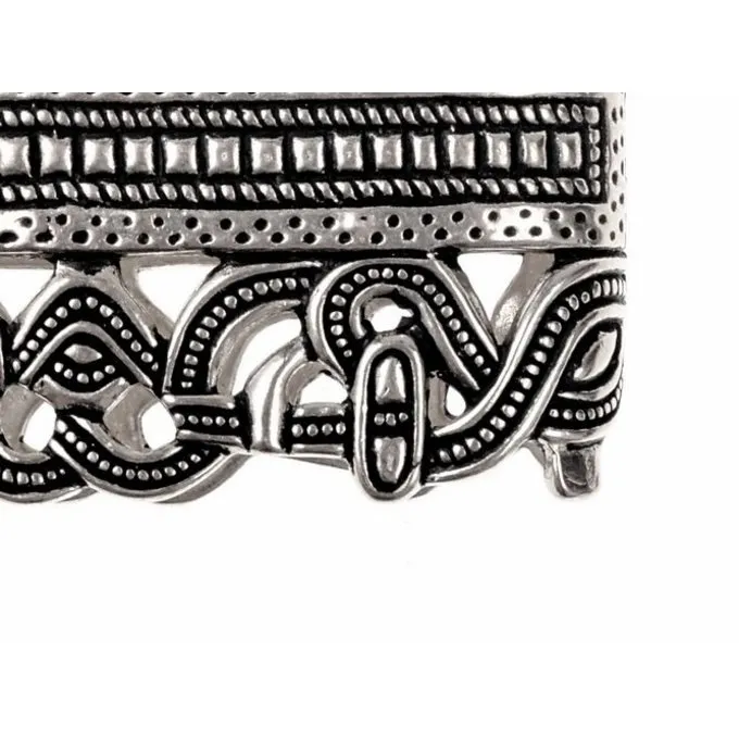 Angelsächsische Scheide Fitting, Versilbert 2 Angelsächsische Scheide Fitting, Versilbert – Bild 2