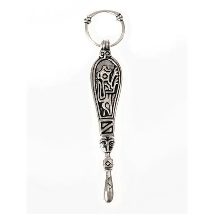 Birka Viking-Ohrlöffel, Grab 660, Versilbert 1 Birka Viking-Ohrlöffel, Grab 660, Versilbert