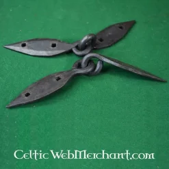 Ulfberth Handgeschmiedeten Viking Brust Scharniere, Paar (18 Cm) -Celtic Web Merchant Geschaft handgeschmiedeten viking brust scharniere paar 18 2