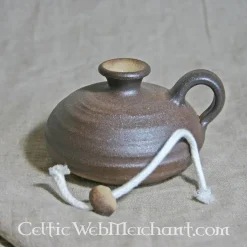 Mittelalterliche Öllampe -Celtic Web Merchant Geschaft mittelalterliche oellampe 2